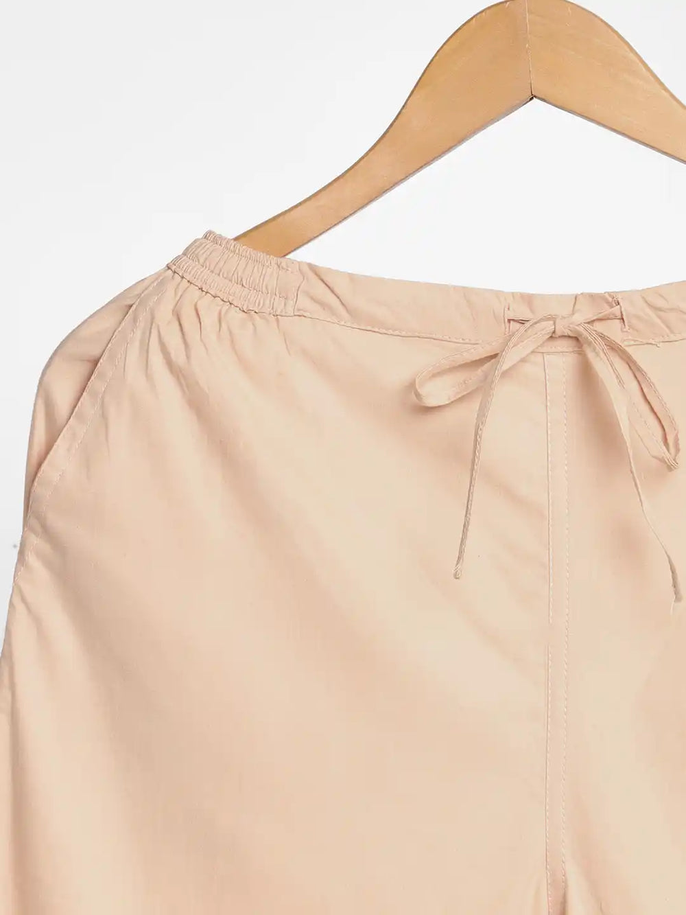 Organic Cotton & Natural Dyed Womens Sandal Wood Color Slim Fit Pants by Livbio - EarthBased