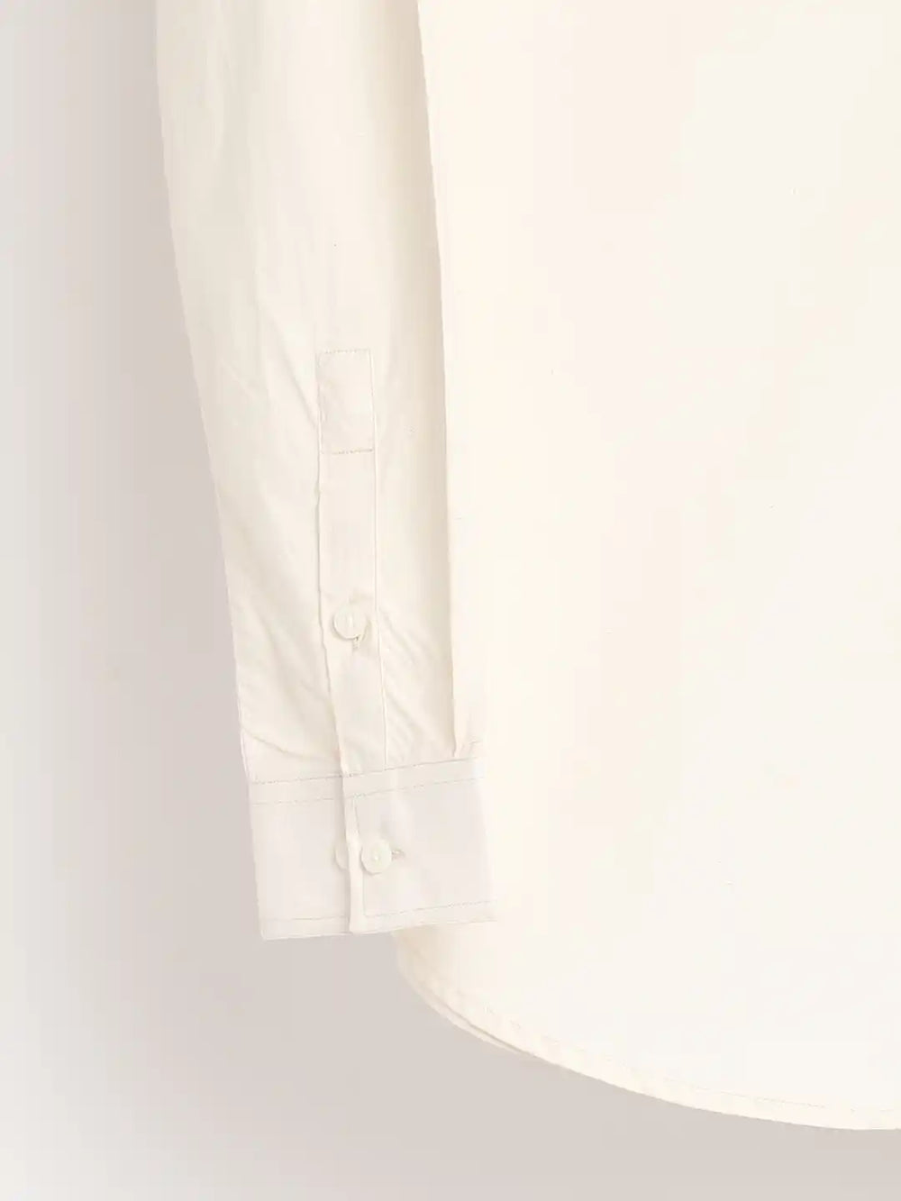 Organic Cotton & Naturally Dyed Mens Round Neck Light Cream Shirt by Livbio - EarthBased