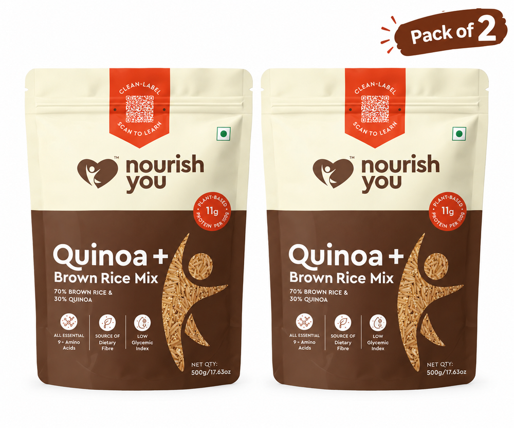 Nourish You quinoa with brown rice mix, 2 x 500g