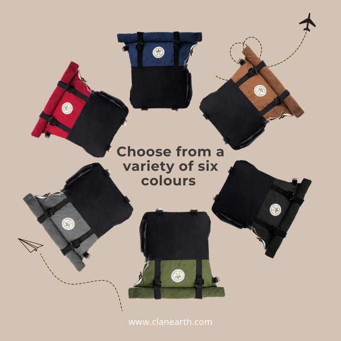 Pangolin Backpack- Charcoal Black | Clan Earth - EarthBased