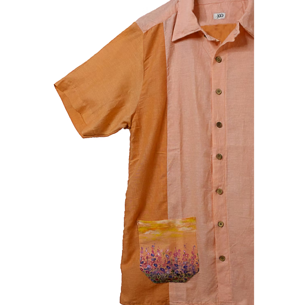JOD Pocket Maar Shirt showing its one-of-a-kind painted pocket
