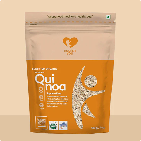 Nourish You ORGANIC PREMIUM WHITE QUINOA 500G - EarthBased