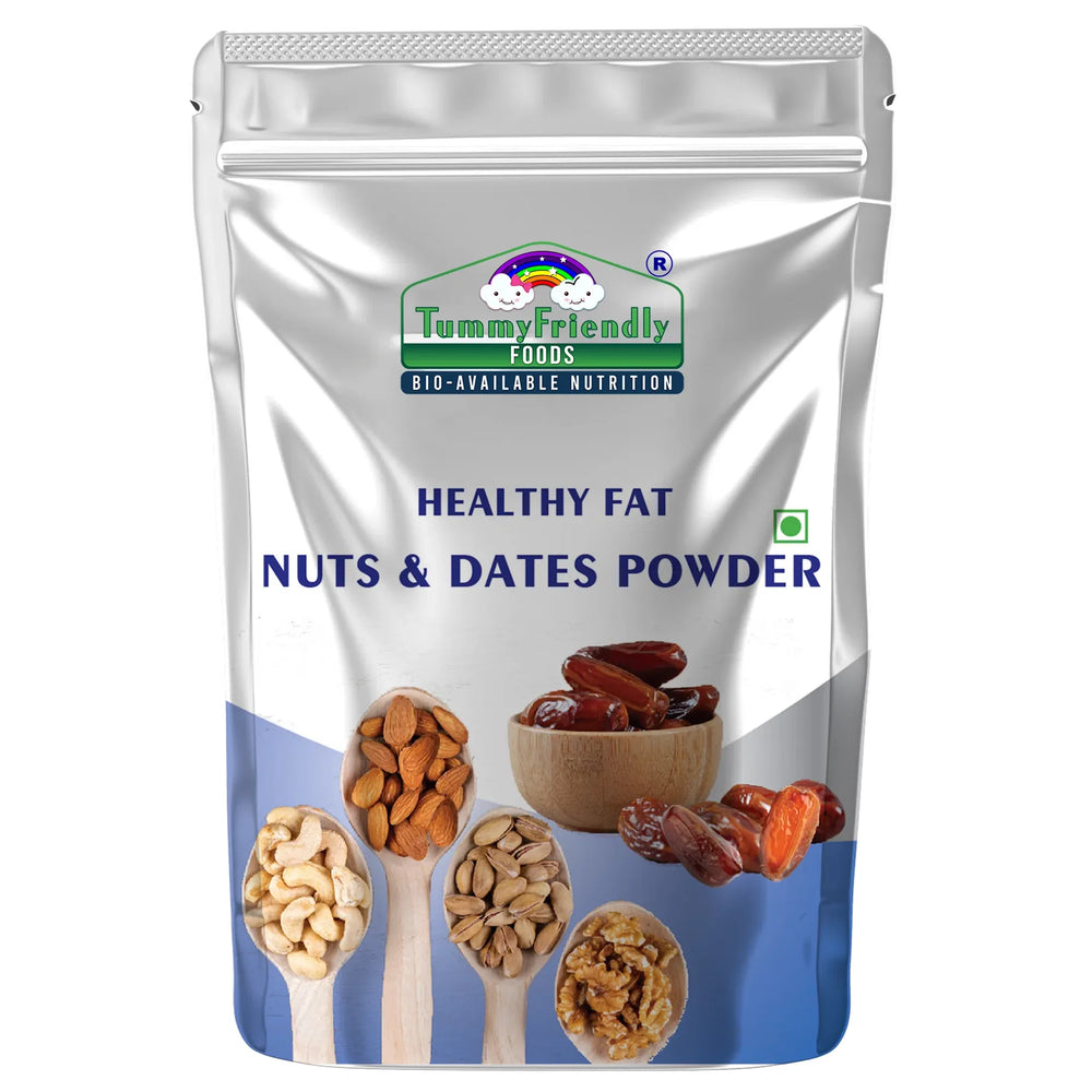 TummyFriendly Foods Premium Nuts and Dates Powder | Healthy Fat with Natural Sweetener - (200 g) - EarthBased