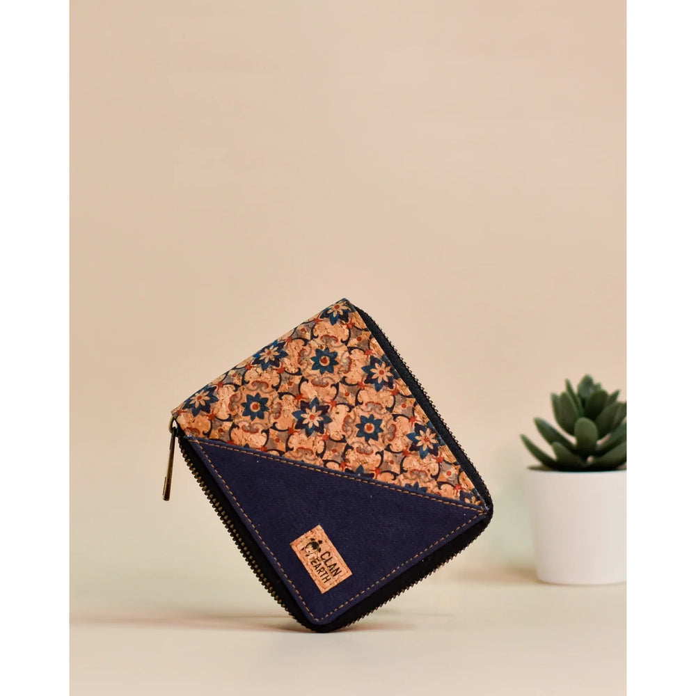 Printed Kiwi Zip Cork Wallet | Clan Earth - EarthBased