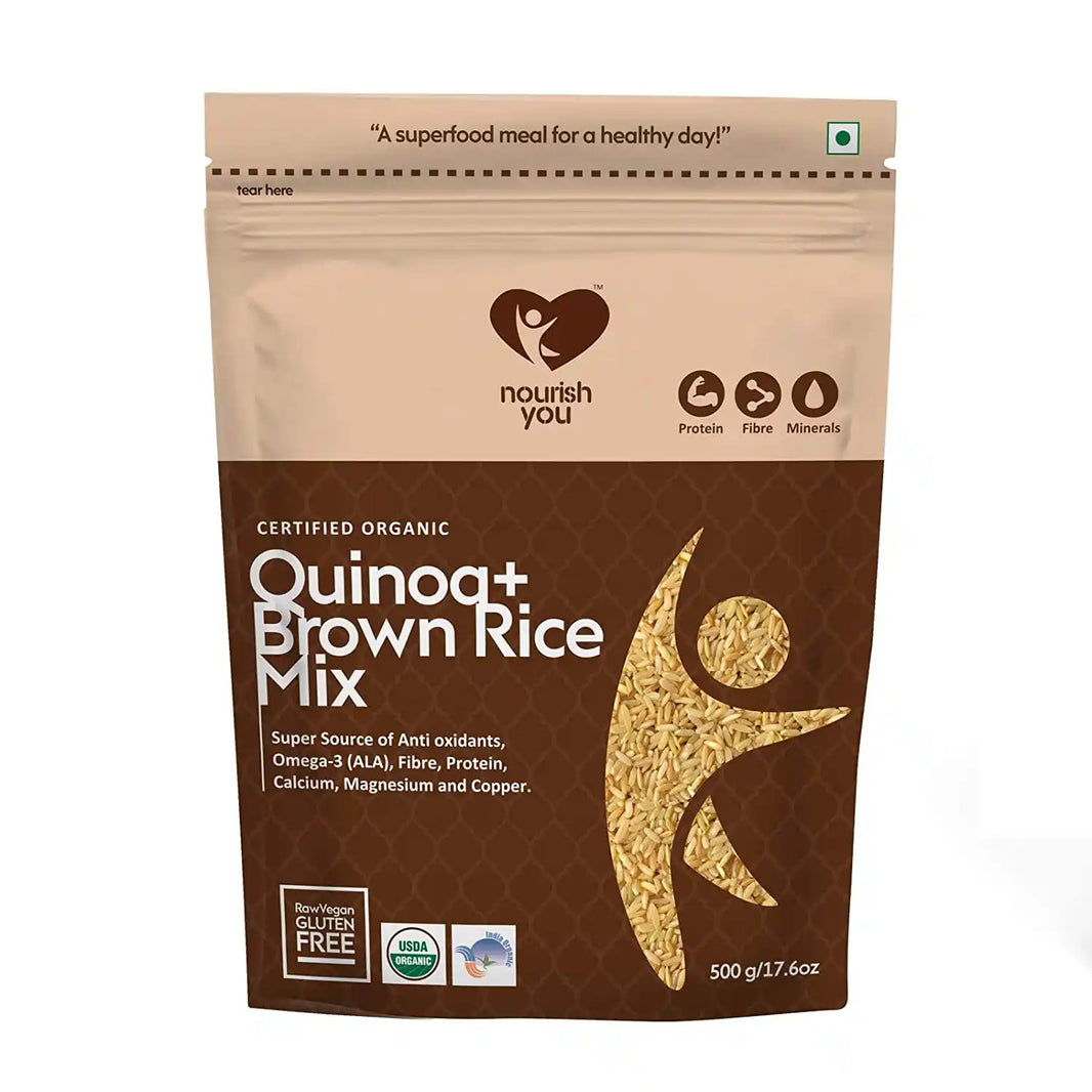 Nourish You QUINOA WITH BROWN RICE MIX 500G - EarthBased