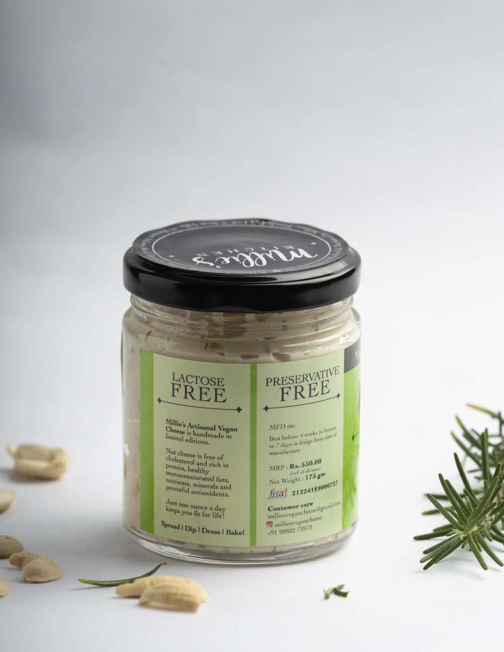 Rosemary Thyme and Oregano | Millie's Vegan Cheese - EarthBased