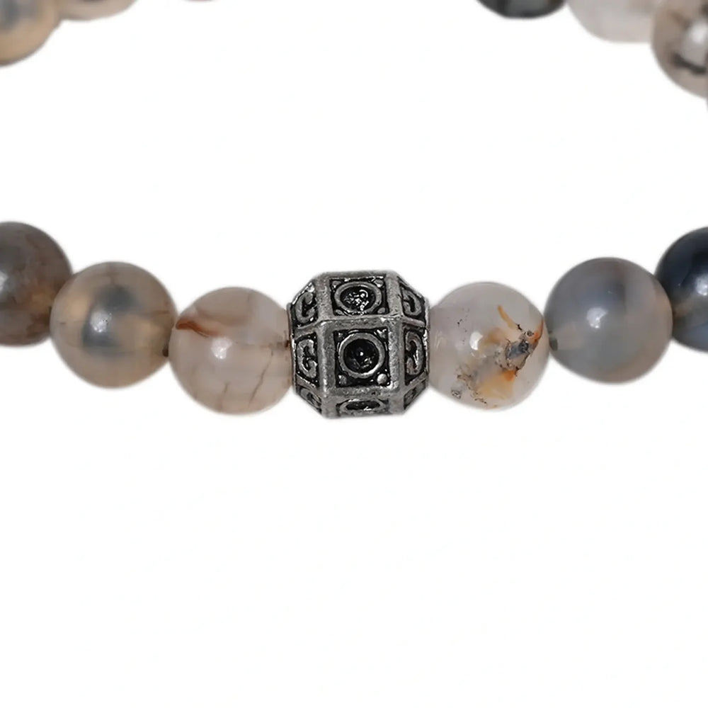 Radiate Calmness with our Chalcedony Healing Gemstone Bracelet - Unlock Healing Benefits for Your Loved One - EarthBased