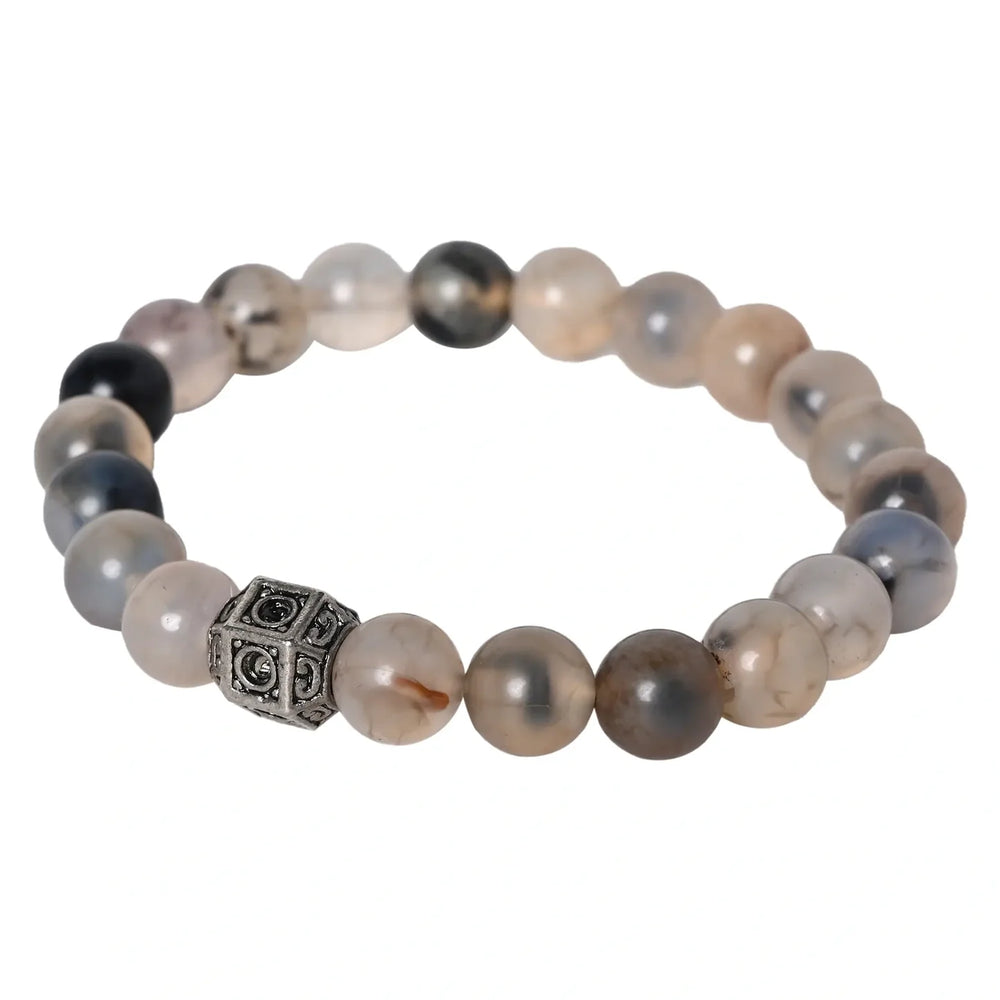 Radiate Calmness with our Chalcedony Healing Gemstone Bracelet - Unlock Healing Benefits for Your Loved One - EarthBased