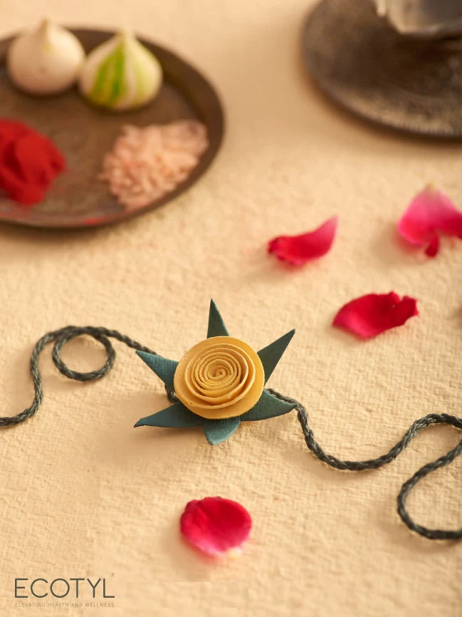 Rakhi Lumba Set | Plantable Seed Paper with Kumkum & Chawal | Set of 4 - EarthBased