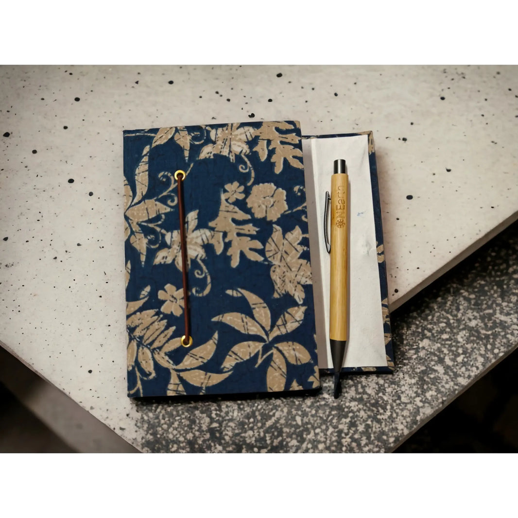 Recycled Paper Vintage Journal (BLUE) - Small | ONEarth - EarthBased