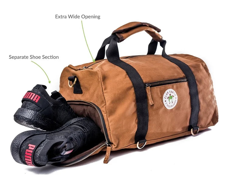 Rhino Duffel - Charcoal Black | Clan Earth - EarthBased
