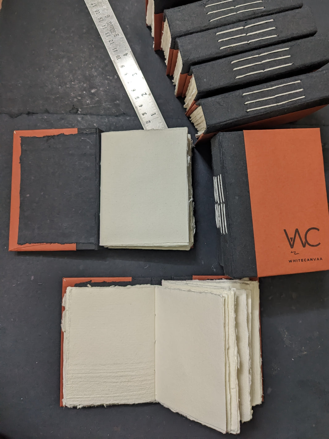 Rustic Orange Hard Bound Pocket Journal - EarthBased