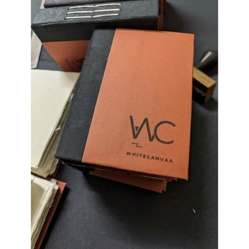 Rustic Orange Hard Bound Pocket Journal - EarthBased