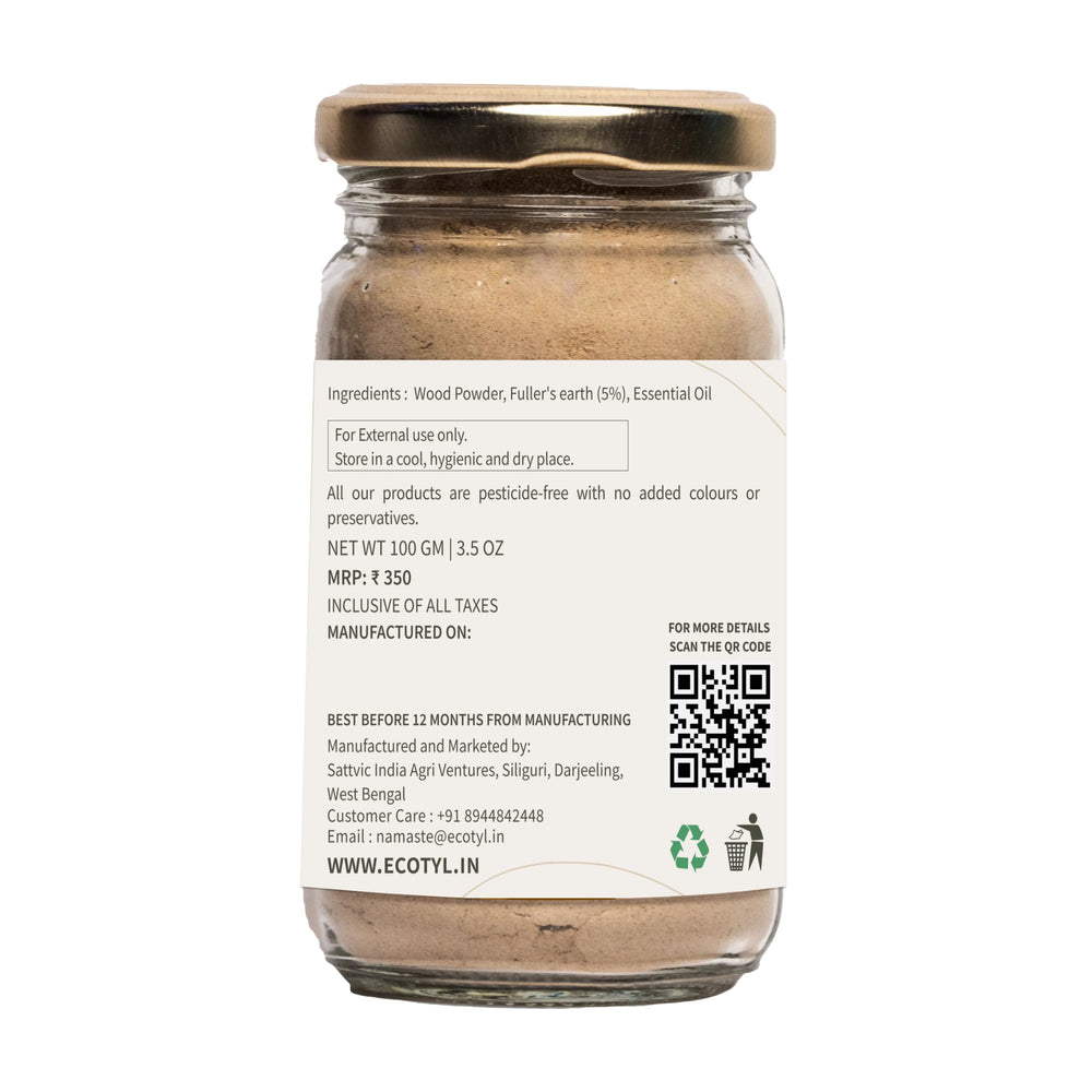 Natural Sandalwood Powder | Ecotyl - EarthBased