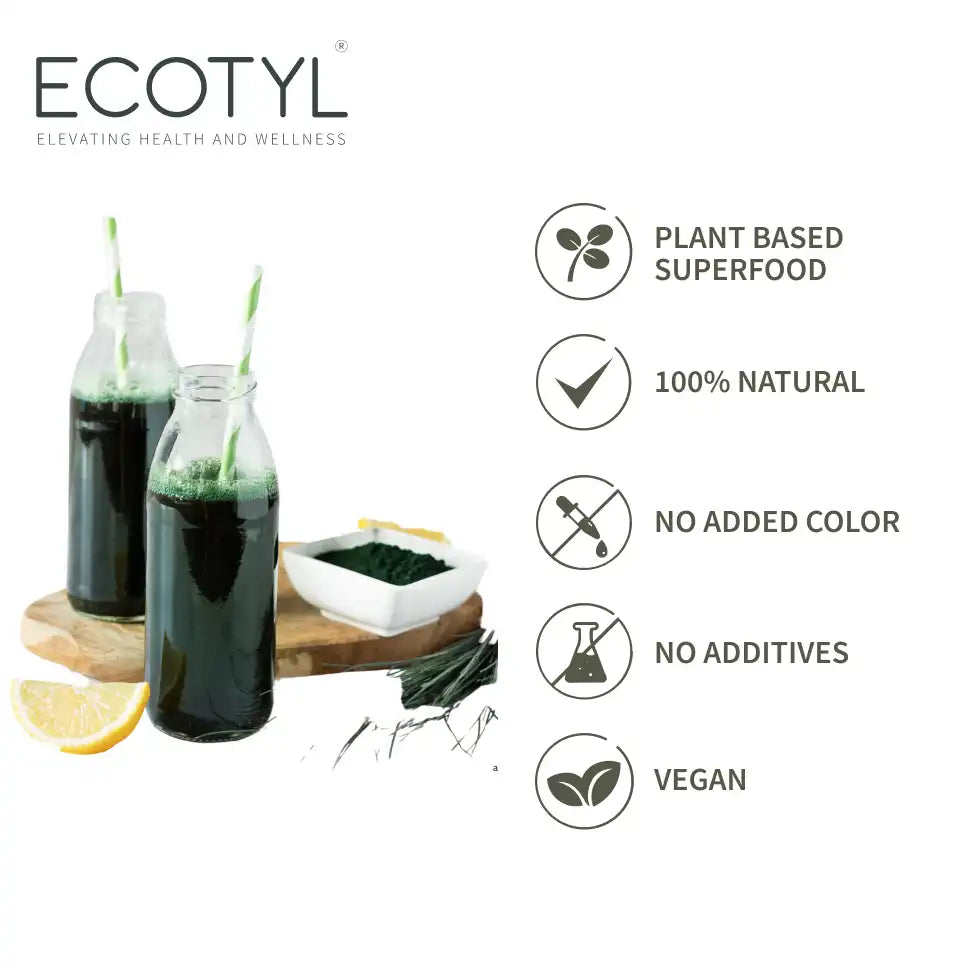 Ecotyl Spirulina Powder | Superfood | High Protein & Nutrients | 100g - EarthBased