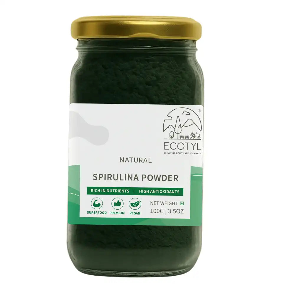Ecotyl Spirulina Powder | Superfood | High Protein & Nutrients | 100g - EarthBased