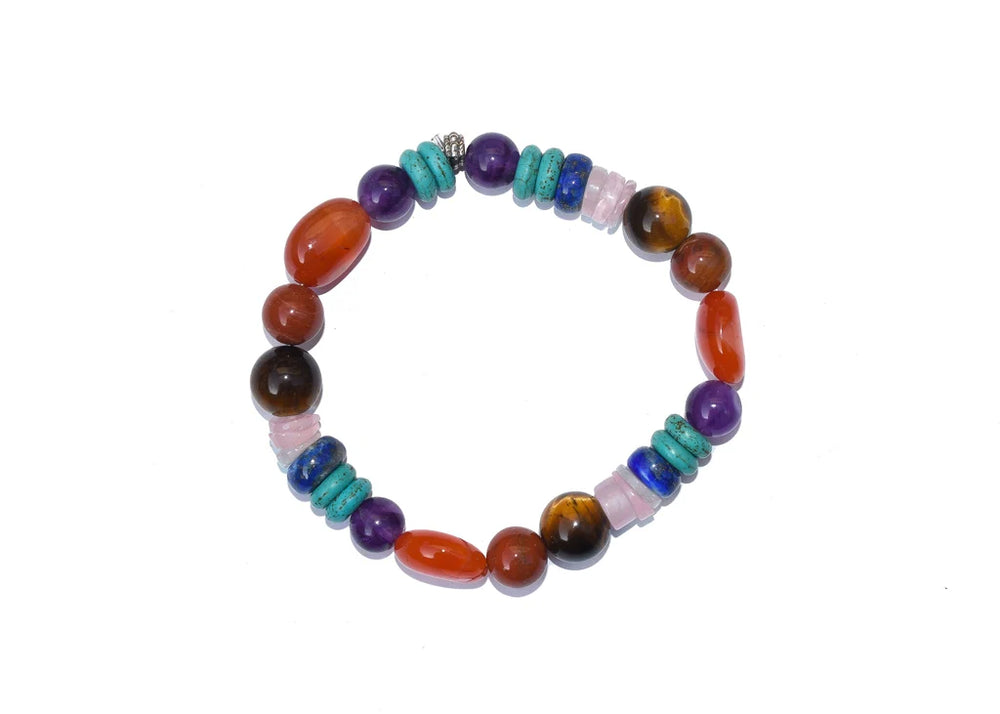 Natural Certified Seven Chakra Bracelet For Opening All 7 Chakras - EarthBased