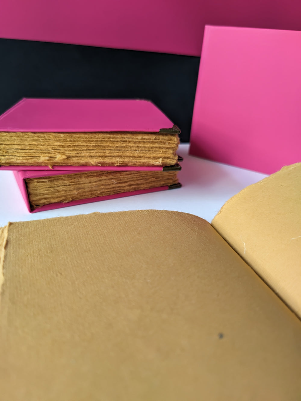 Square Hard Bound fun Journal I Sketching Diary (Pink & Purple) - EarthBased