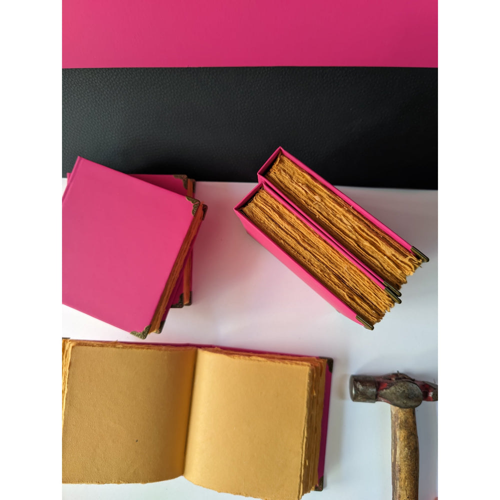 Square Hard Bound fun Journal I Sketching Diary (Pink & Purple) - EarthBased