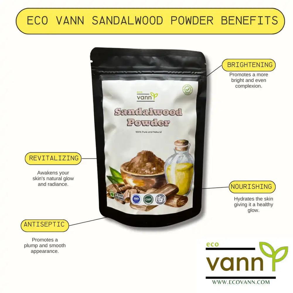 Eco vann Sandalwood Powder | Pack of 3 - EarthBased