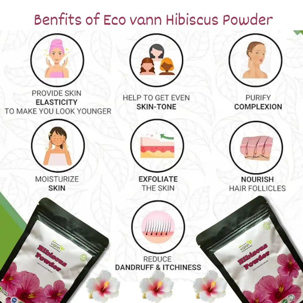 Eco vann | Hibiscus Powder | Pack of 6 - EarthBased