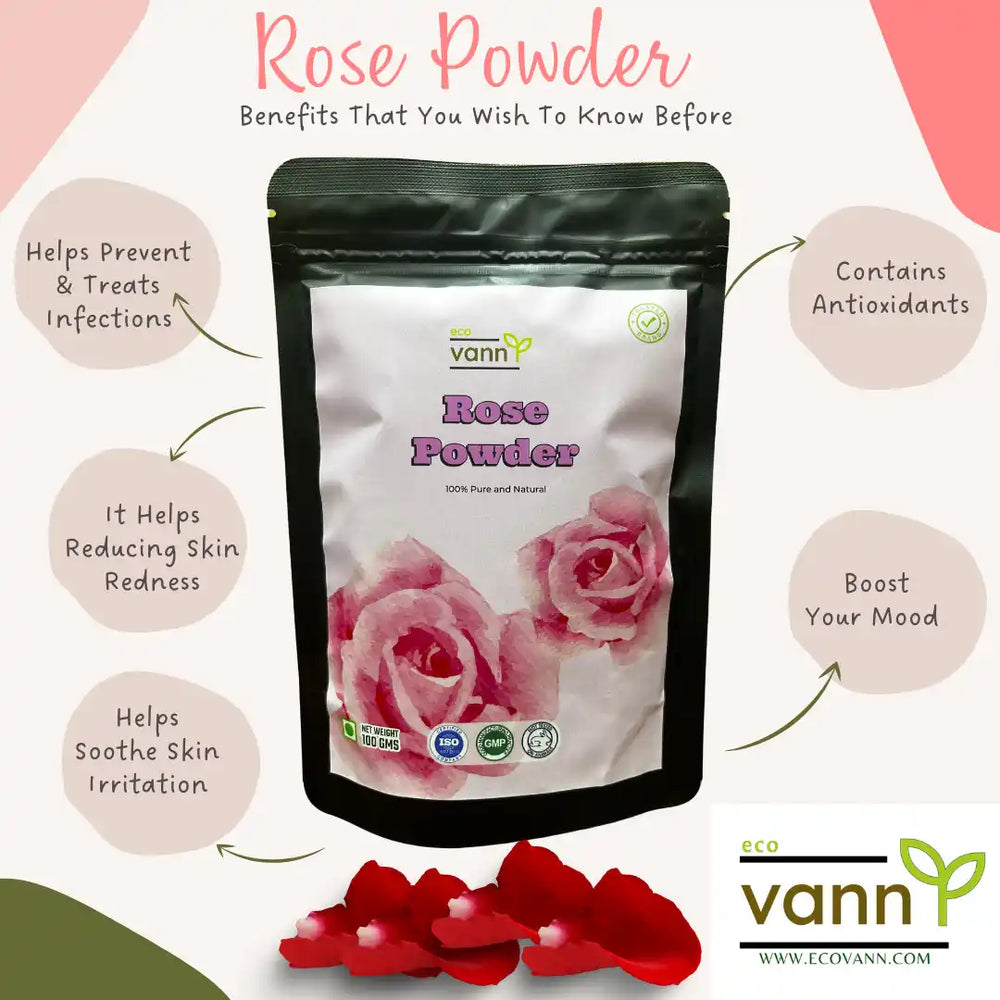 Eco vann Rose powder | Pack of 3 - EarthBased