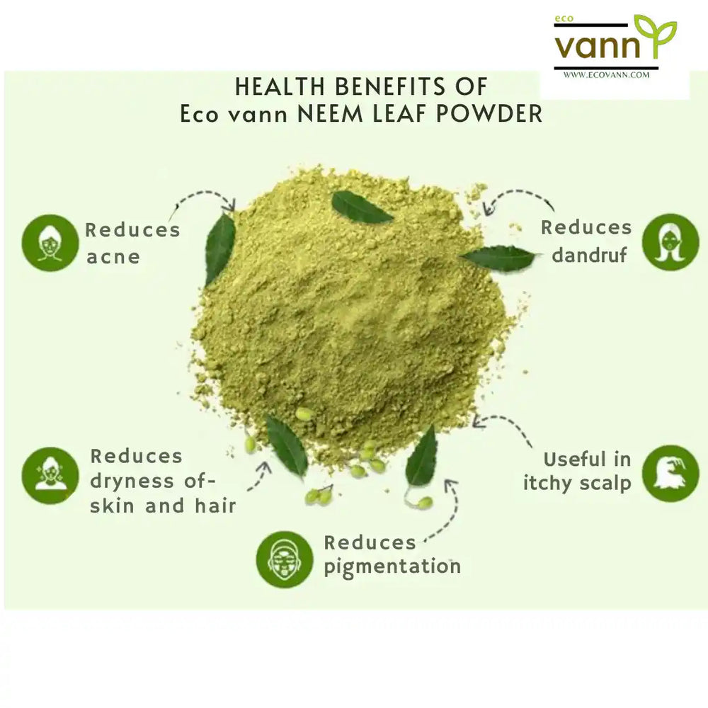 Eco Vann Neem Leaf powder | Pack of 6 - EarthBased