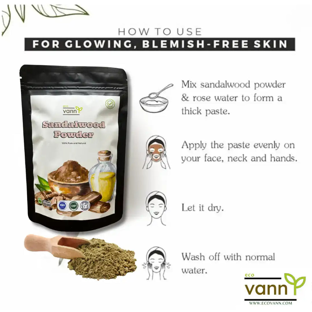 Eco vann Sandalwood Powder | Pack of 3 - EarthBased