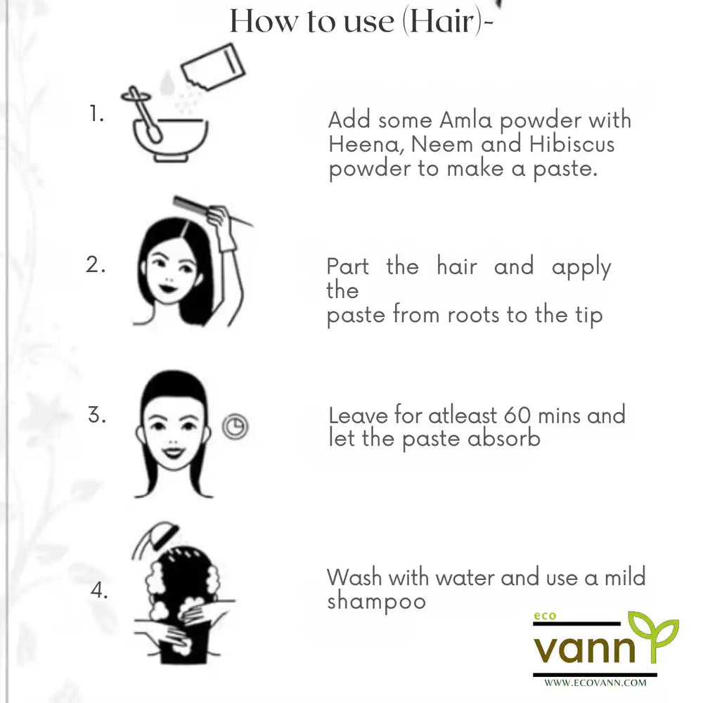 Eco vann Amla Powder | Pack of 5 - EarthBased