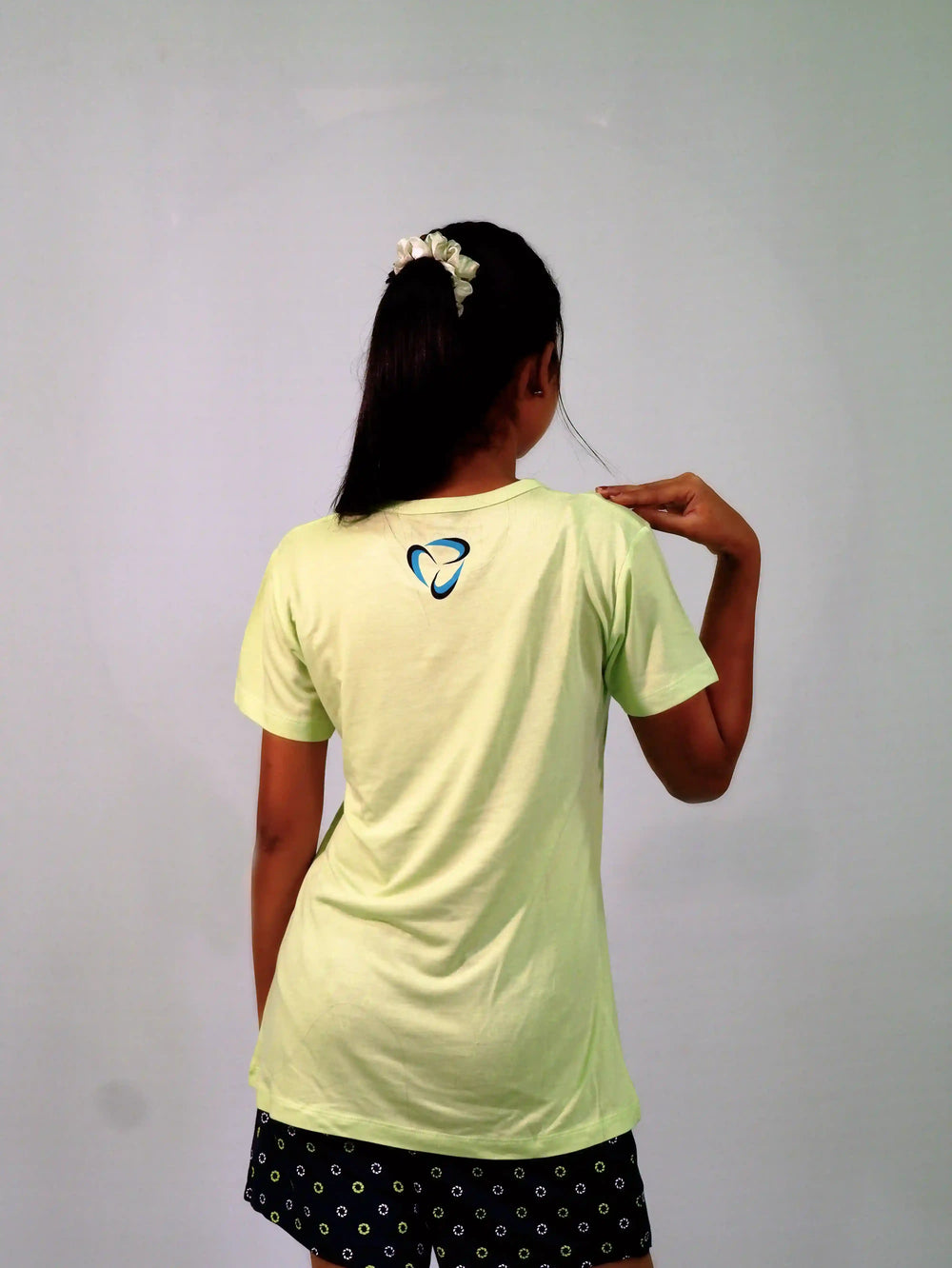 Stay Graceful Lettuce Green T-shirt & Salute Navy Shorts Set | Playout - EarthBased