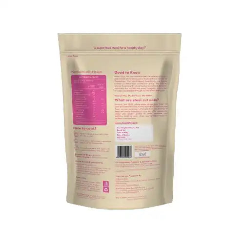 Nourish You Organic Steel cut oats 500g - EarthBased