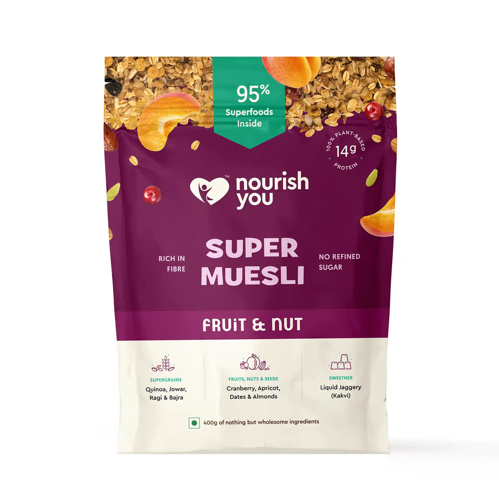 Nourish You Super Muesli Fruit & Nut - 400gm - EarthBased