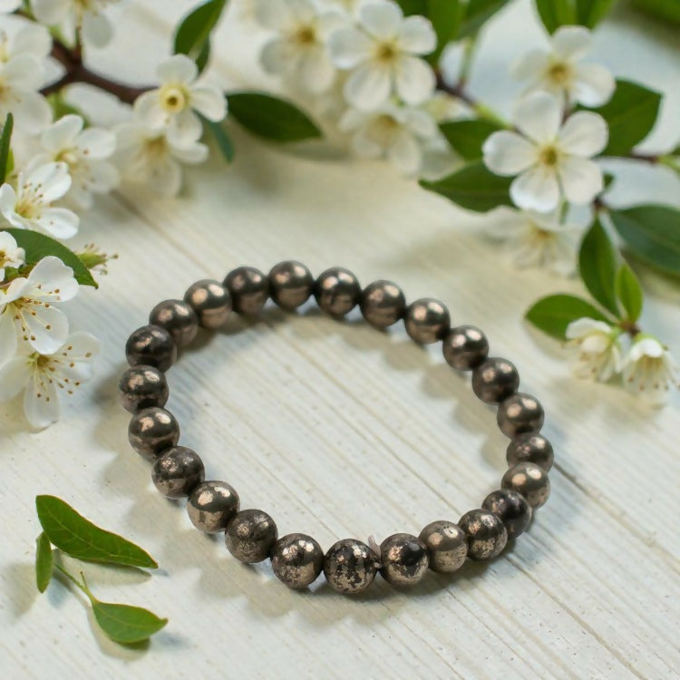 Onearth Raw Pyrite Bracelet (certified)