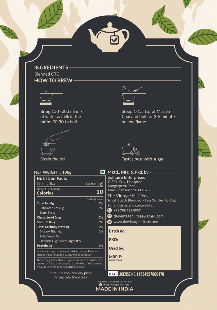 Vintage Home Chai - EarthBased