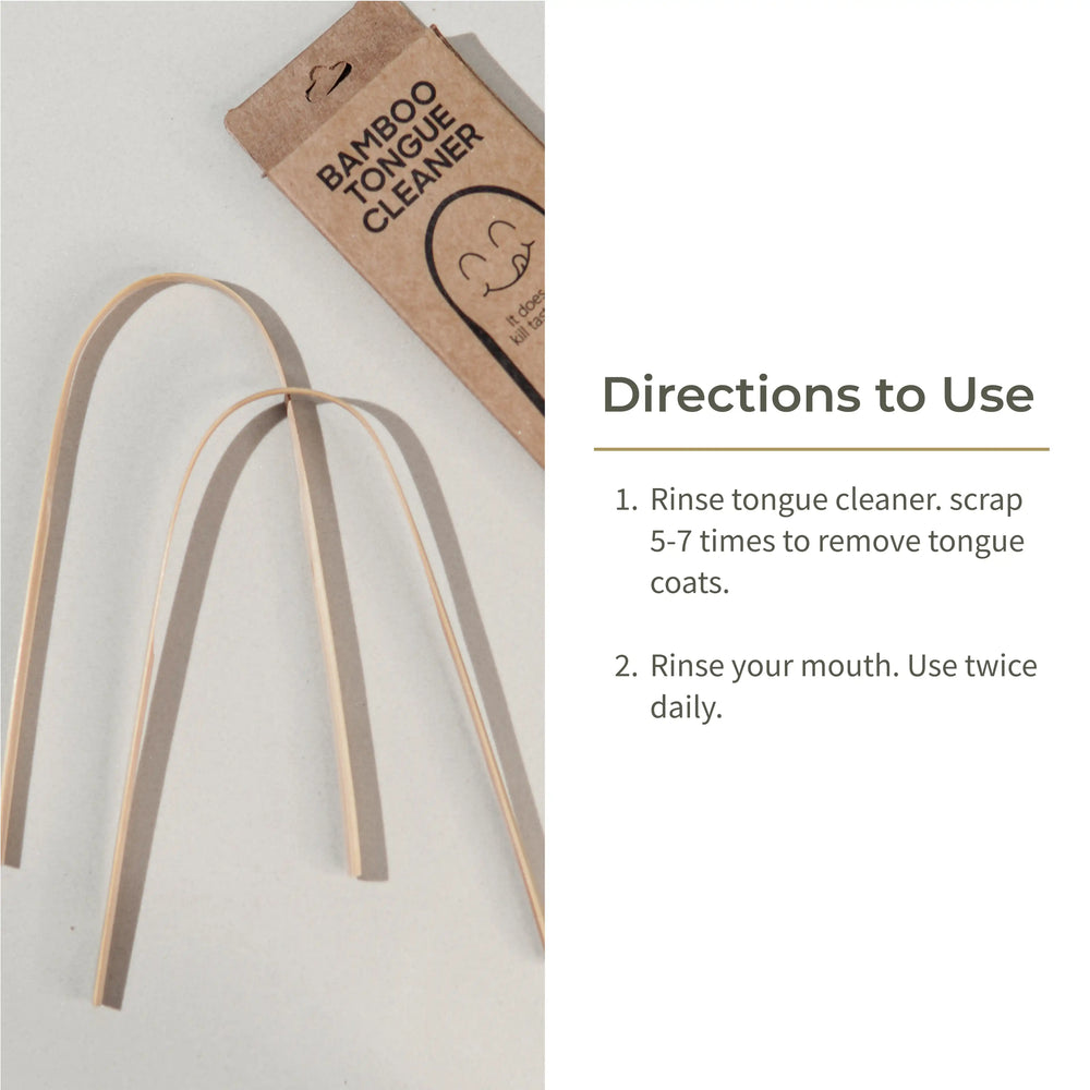 Ecotyl | Bamboo Tongue Cleaner - Set of 2 - EarthBased