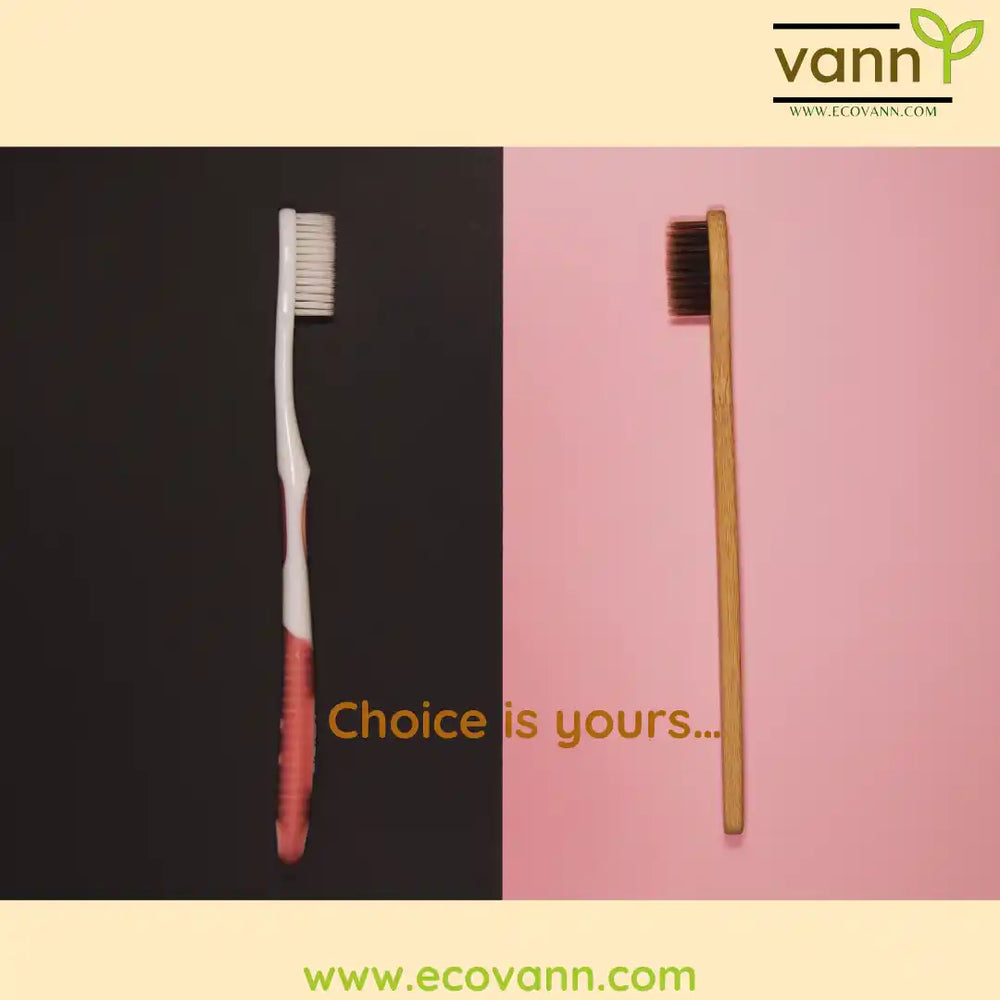 Eco Vann Bamboo Toothbrush (Pack of 2) - EarthBased