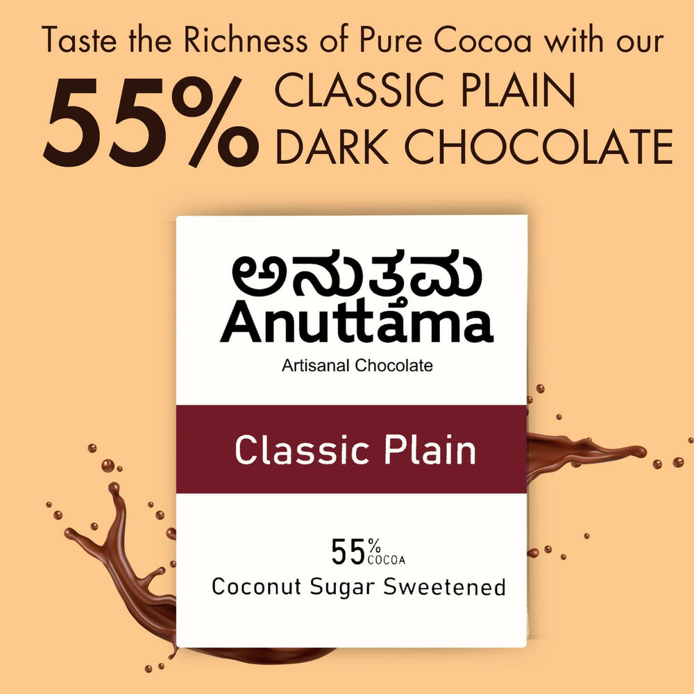Dark Chocolate | Cranberry + Absolute Coffee + Classic | Dark Chocolate Bar | Gift's Pack | Cocoa Combo - EarthBased