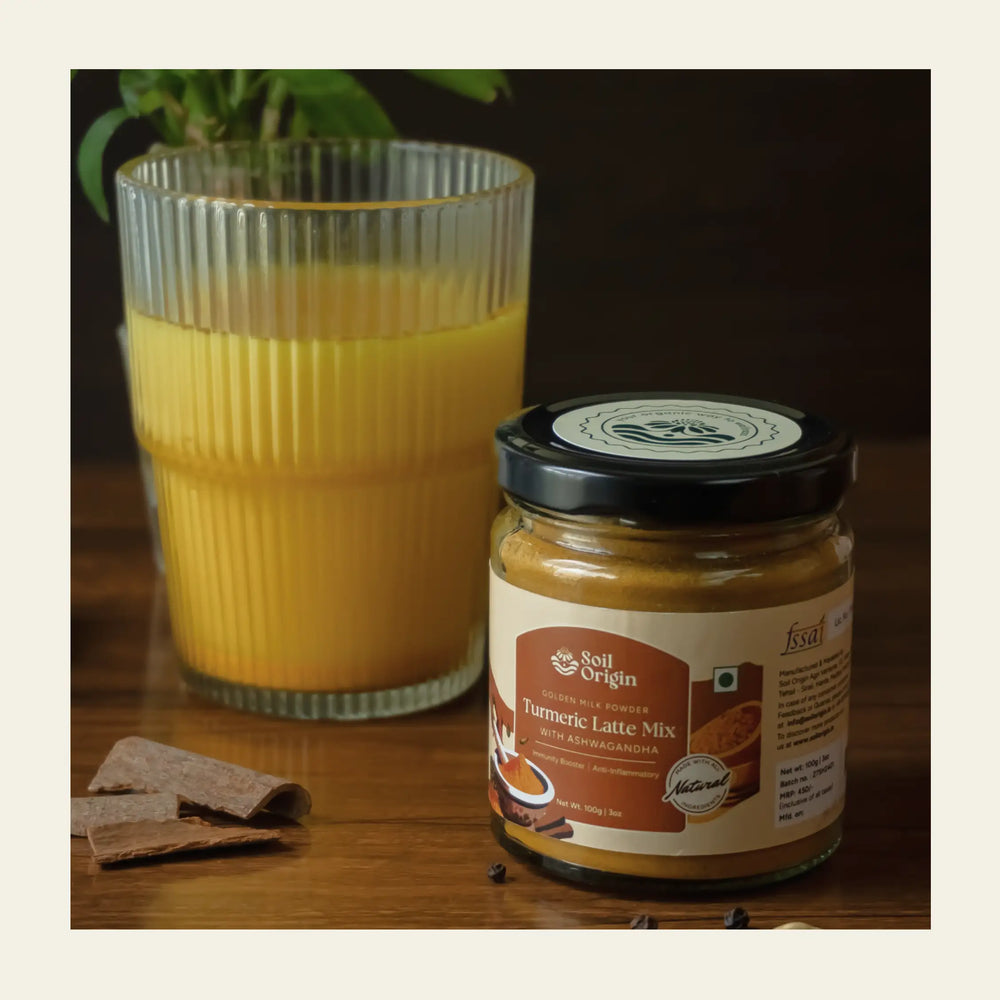 Turmeric Latte Mix With Ashwagandha | Soil Origin - EarthBased