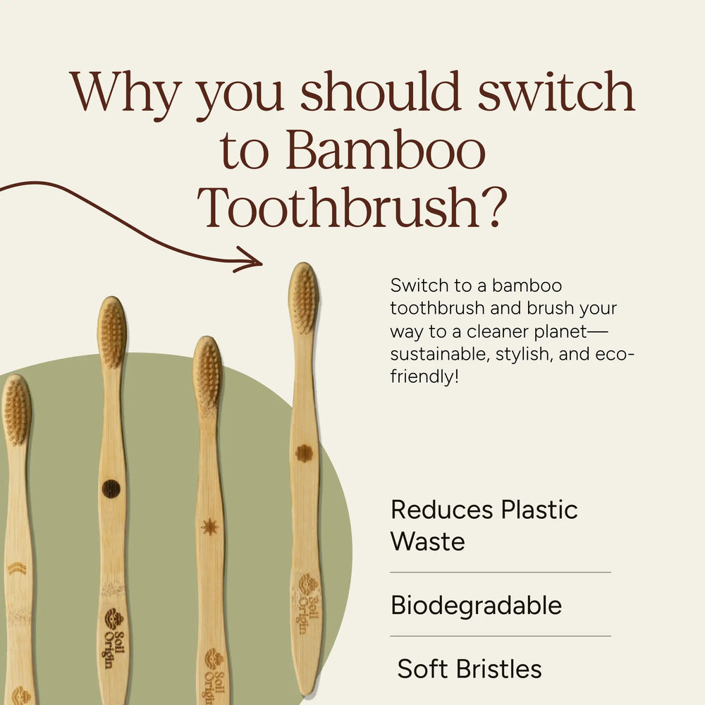 Ultra Soft Bamboo Tooth Brush | Soil Origin - EarthBased