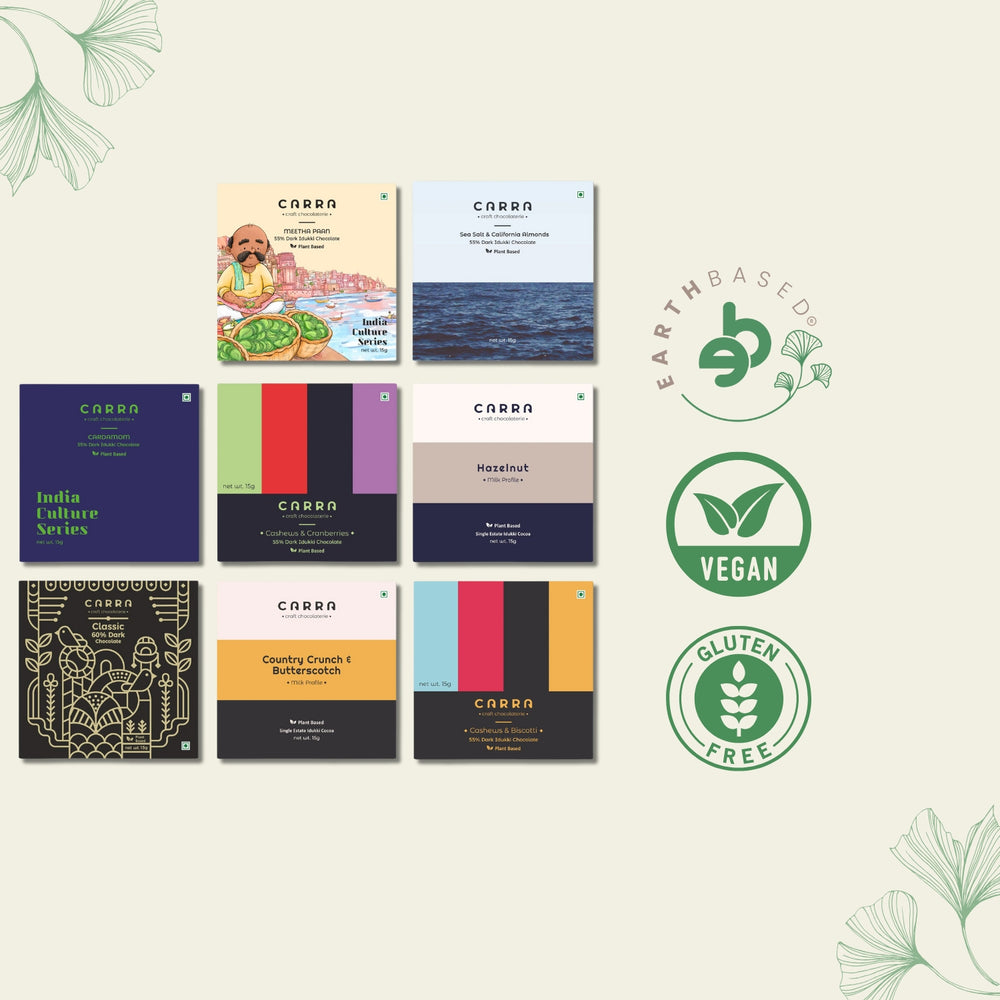 8 Assorted retail pack | Carra Chocolates - EarthBased