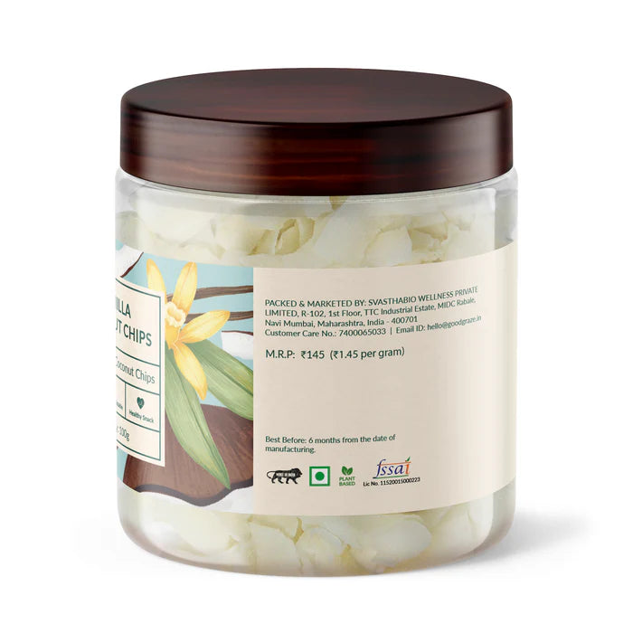 Good Graze Vanilla Coconut Chips • Pack of 2 • 200g - EarthBased