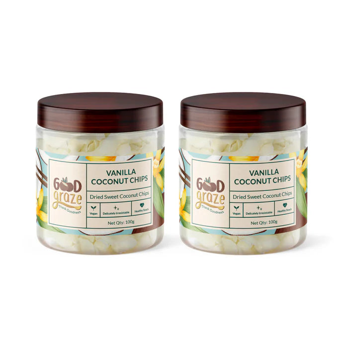 Good Graze Vanilla Coconut Chips • Pack of 2 • 200g - EarthBased