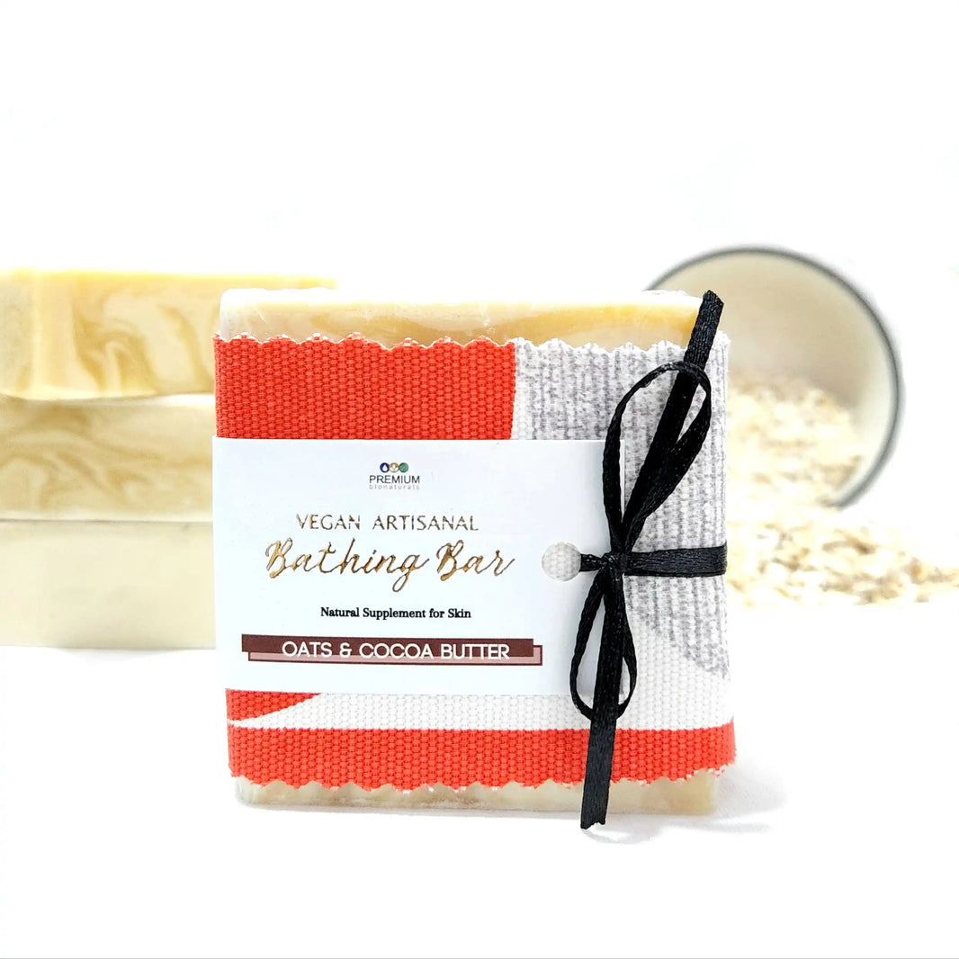 Vegan & Artisanal Bathing Bar - Oats & Cocoa Butter - EarthBased