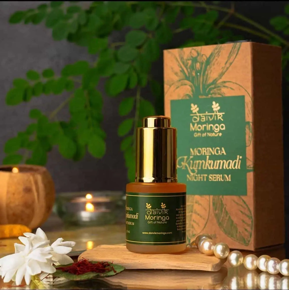 Moringa Kumkumadi Night Serum | Daivik Moringa - EarthBased