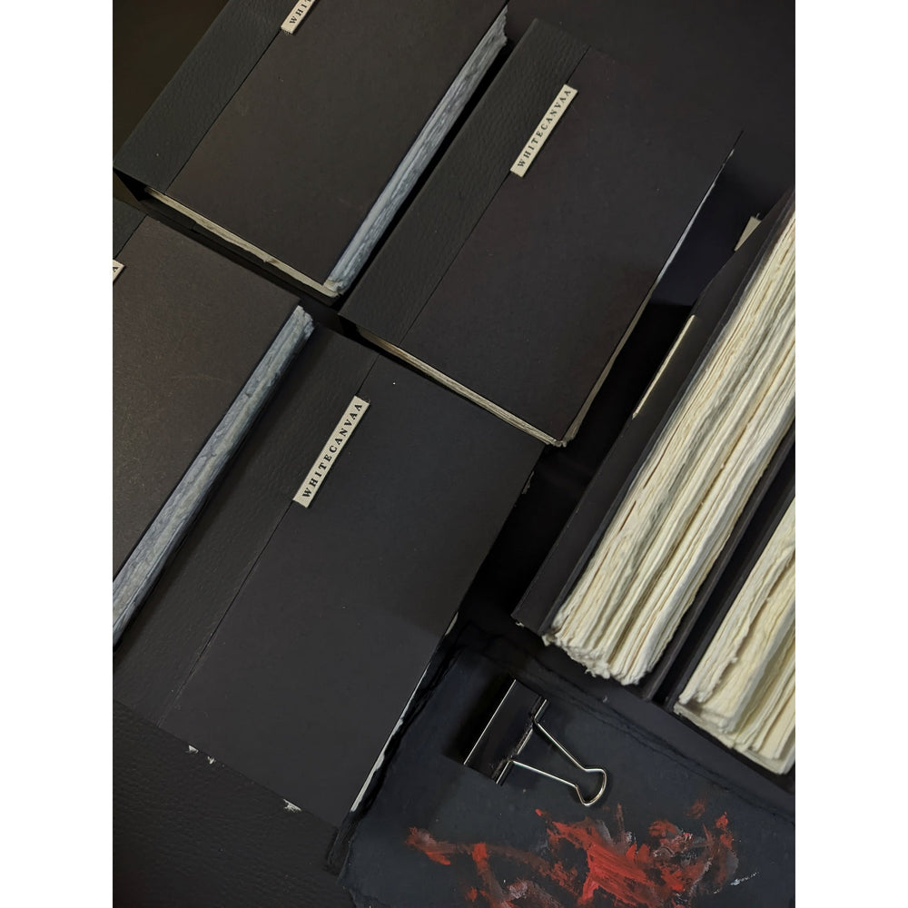 Double Trouble Black Sketching Journal I White Paper Journal - EarthBased