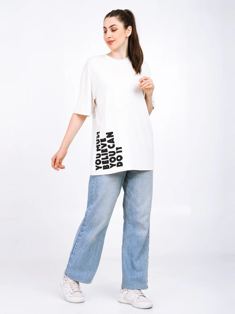 Women Oversized Bamboo T-Shirt – Soft, Breathable & Sustainable - EarthBased