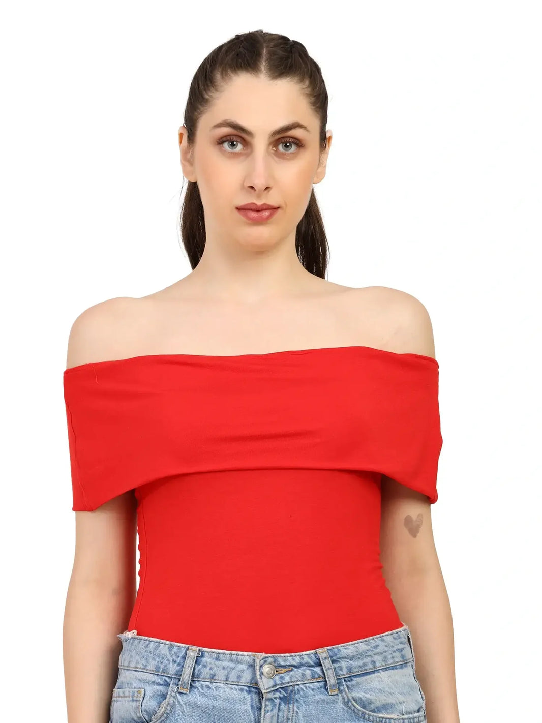 Women's Bamboo Drop Shoulder Top β Ultra Soft, Breathable & Sustainable | Red - EarthBased