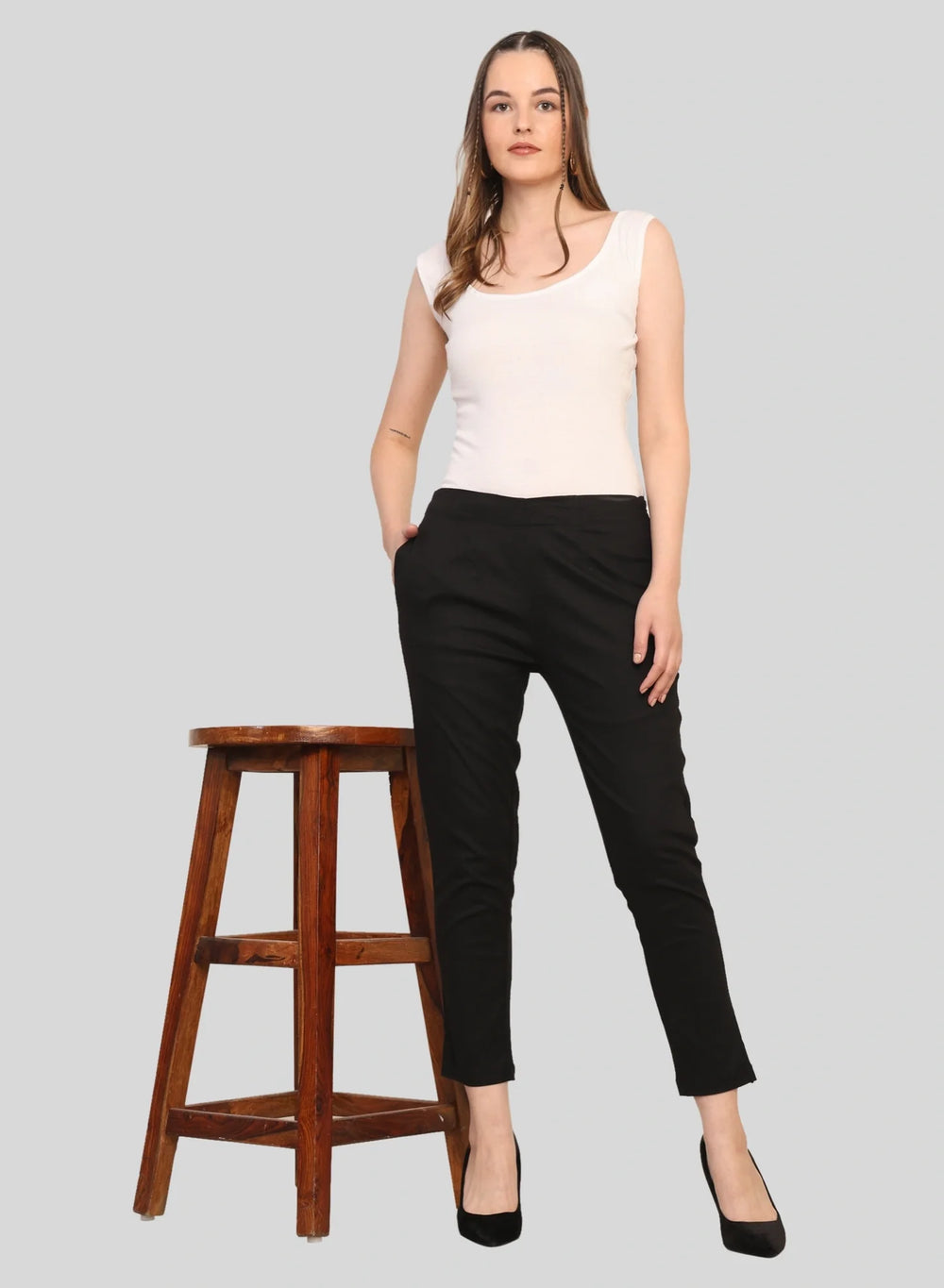 Women’s Linen Palazzo Pants – Effortless Style & Breathable Comfort | Black - EarthBased