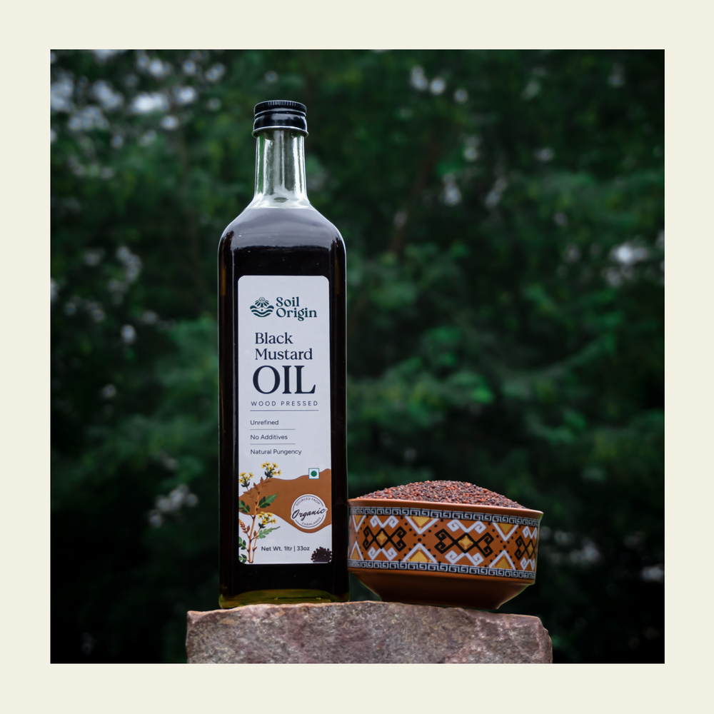 Wood-Pressed Black Mustard Oil | Soil Origin - EarthBased