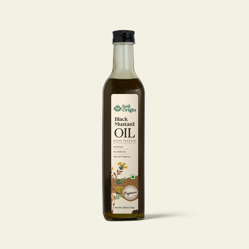 Wood-Pressed Black Mustard Oil | Soil Origin - EarthBased